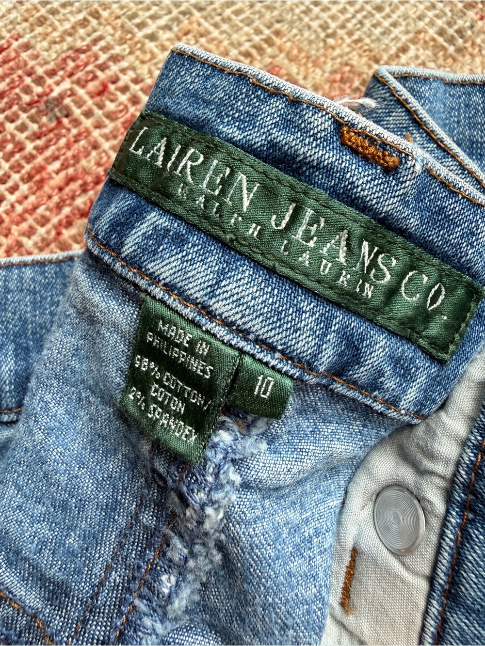 Polo by Ralph Lauren Blue Straight Leg Jeans with Green Label